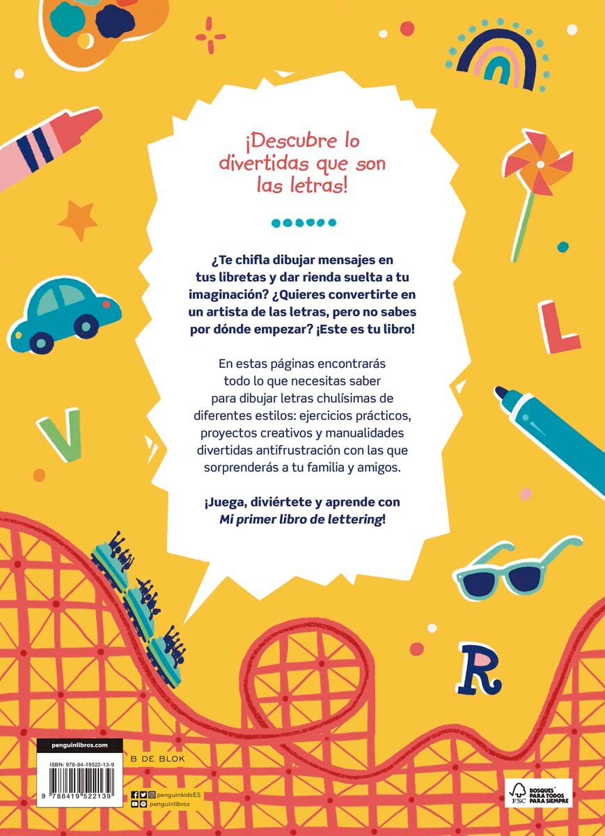 Mi primer libro de lettering: Diviértete y aprende a hacer letras increíbles  (Tapa blanda) 7