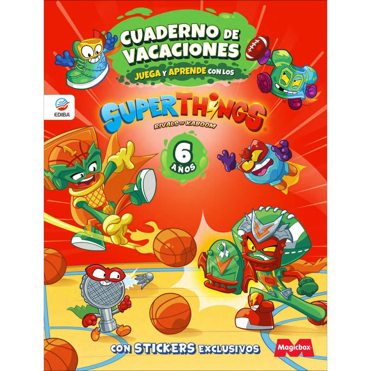 Imagen 0 de Cuaderno de Vacaciones juega y aprende Superthings Legends para 6 años (Tapa blanda)