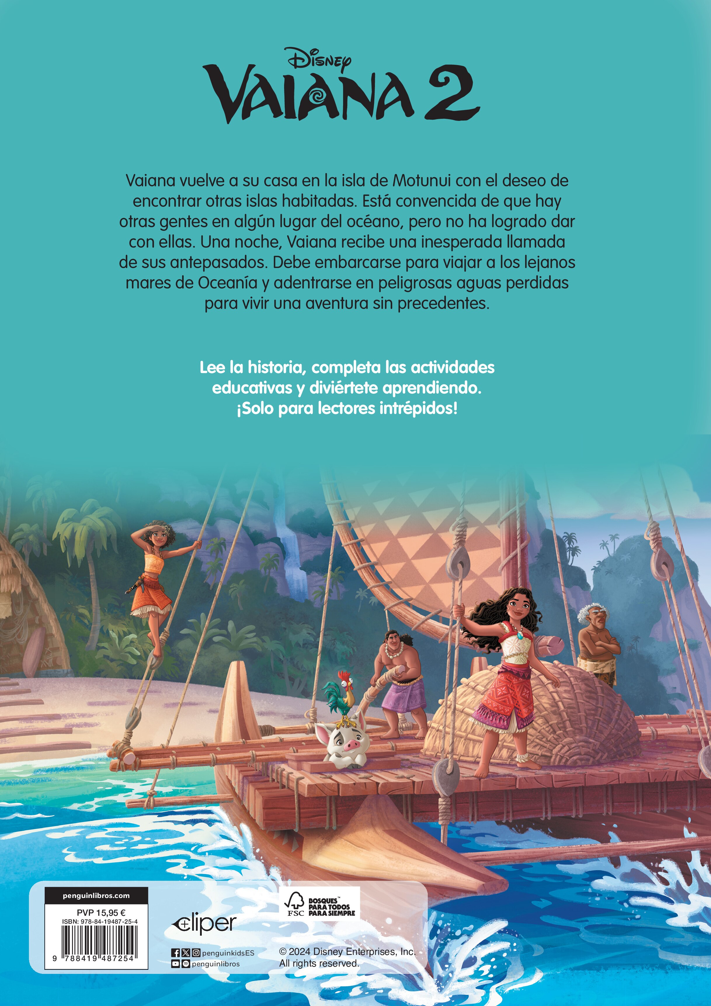 Vaiana 2 (Disney. La historia completa): Con actividades educativas en el interior  (Tapa dura) 2