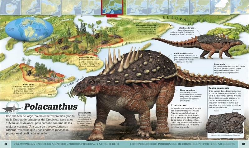 Atlas de dinosaurios y otras criaturas prehistóricas: La vida prehistórica en mapas  (Tapa dura) 3