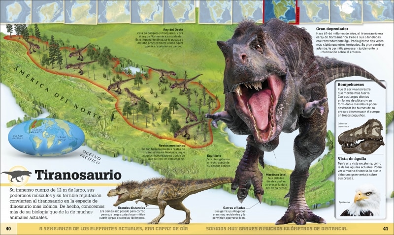 Atlas de dinosaurios y otras criaturas prehistóricas: La vida prehistórica en mapas  (Tapa dura) 4