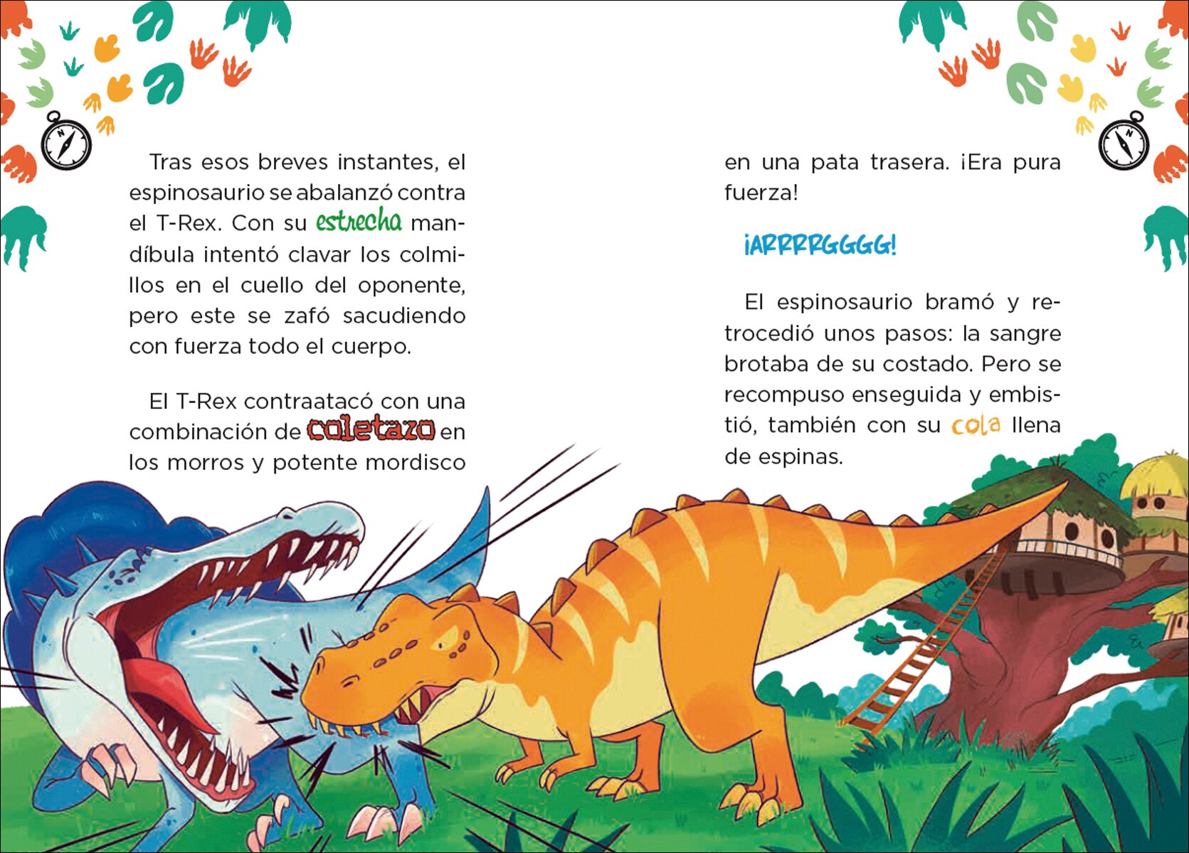 Las aventuras de Dani y Evan 10. Espinosaurio vs. T-Rex 2