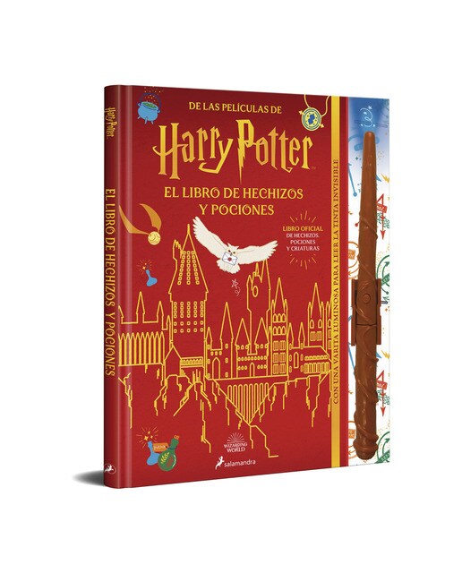 Imagen 0 de El libro de hechizos y pociones (libro oficial) (Harry Potter): Con una varita luminosa para leer la tinta invisible (Tapa dura)