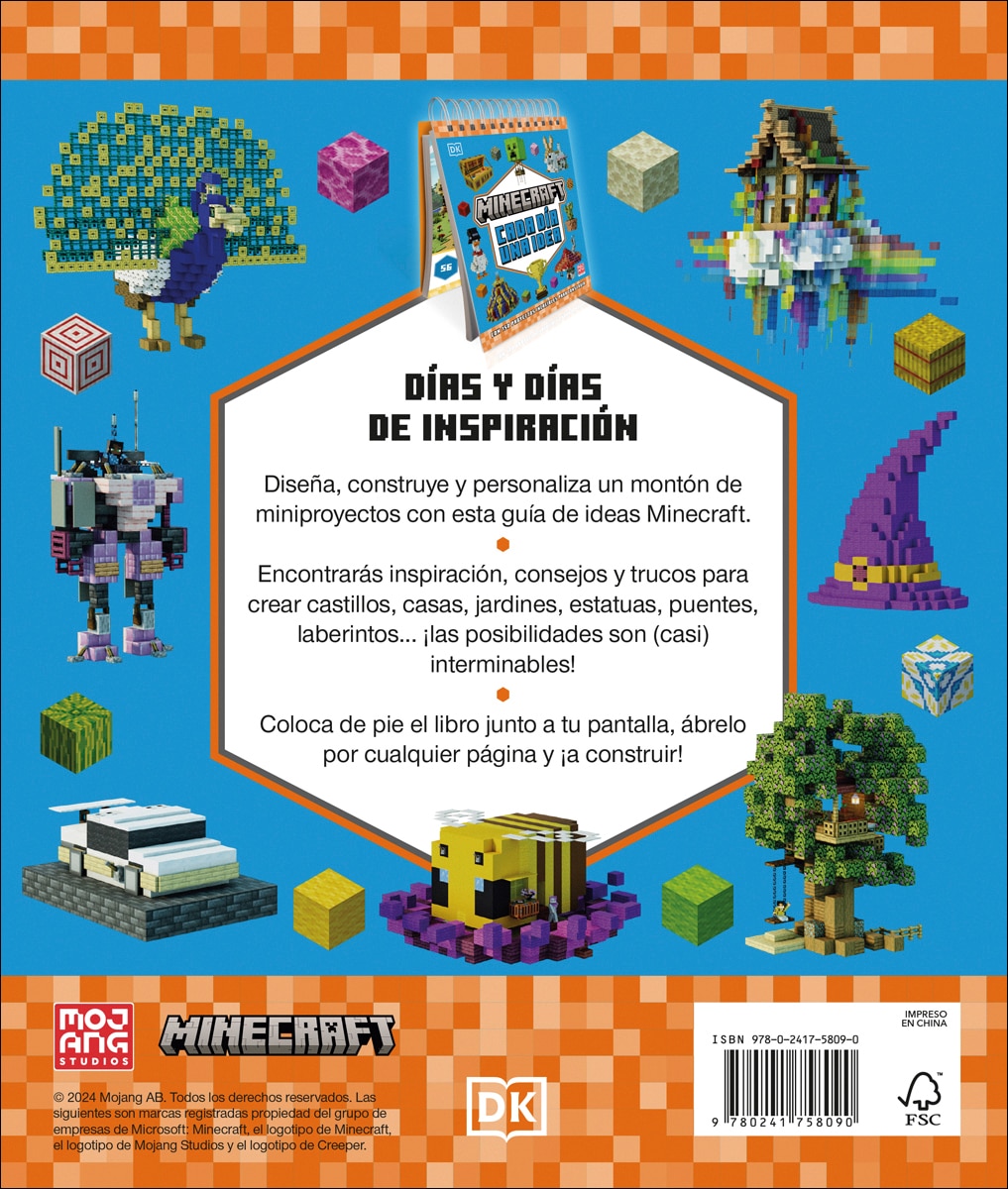 Imagen 2 de Minecraft. Cada día una idea: Con 150 proyectos increíbles para construir  (Tapa dura)
