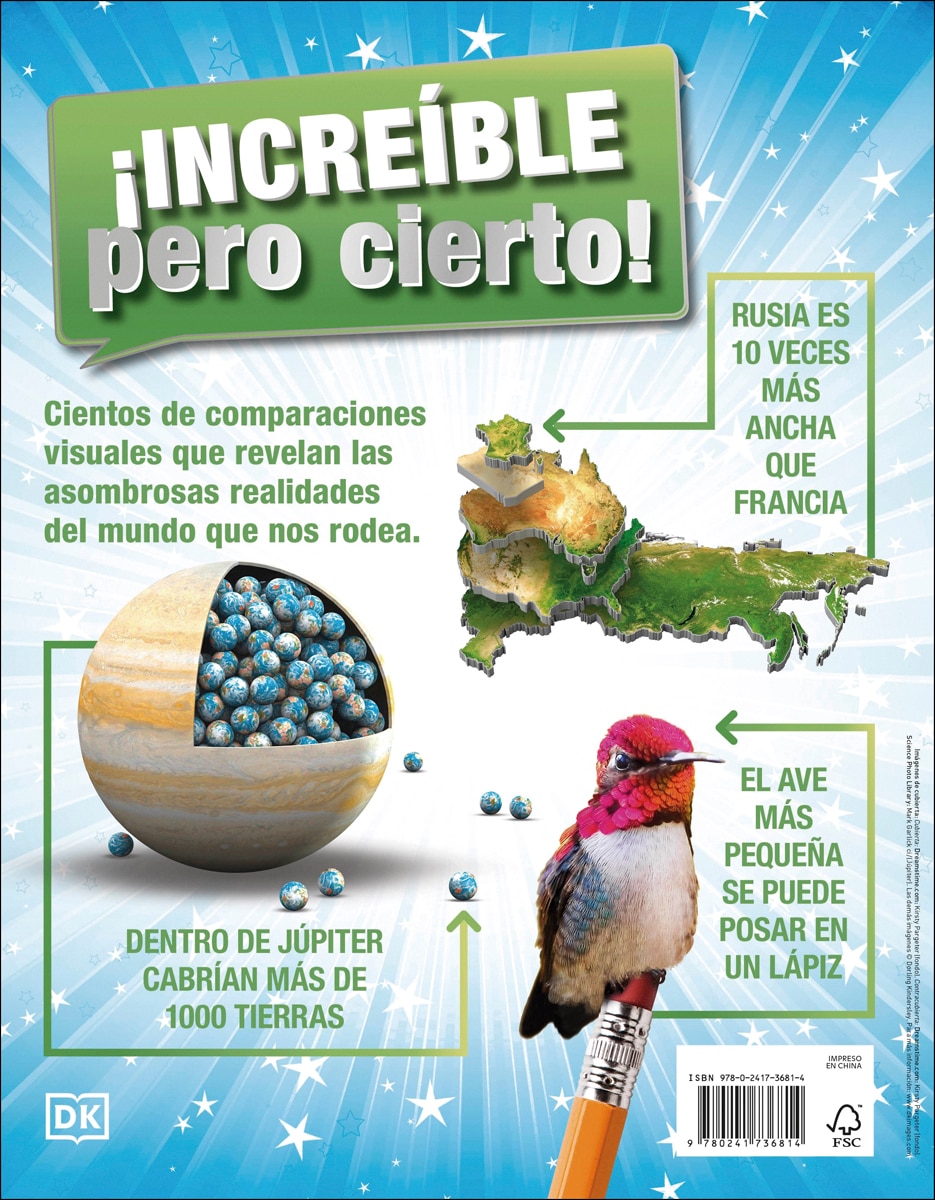 ¡Increíble pero cierto!. Nueva edición: Miles de curiosidades y comparaciones visuales (Capa dura) 3