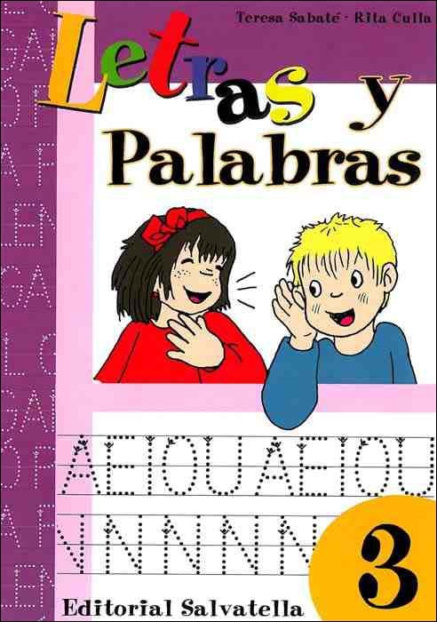 Letras y palabras, 3 Educación Infantil (Capa mole) 1