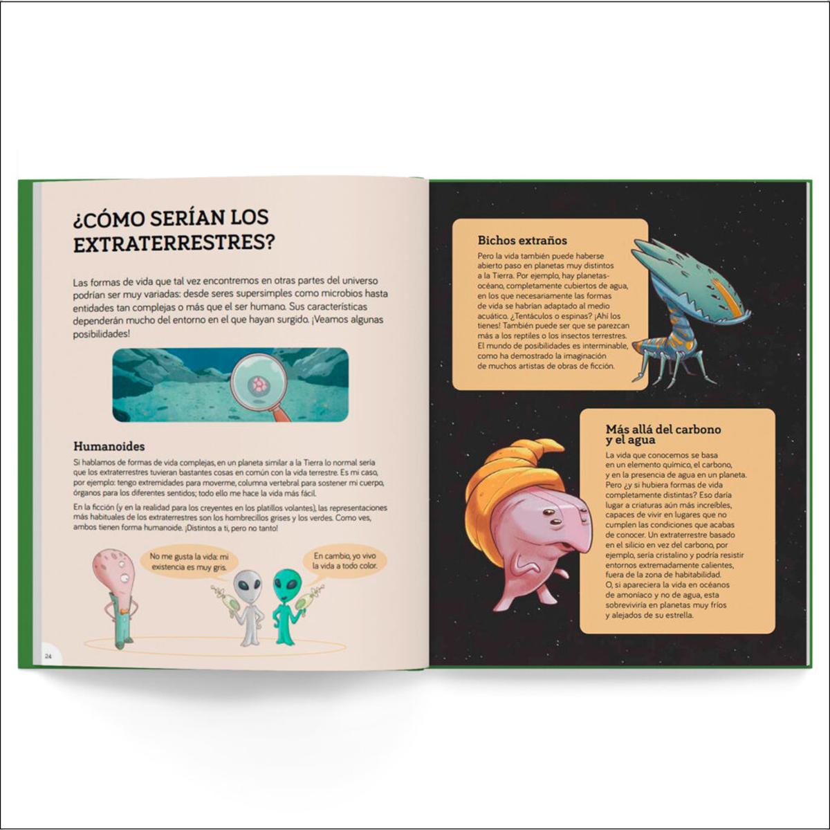 Vida extraterrestre: ¿Estamos solos en el universo o acompañados? | Libro infantil con juegos y actividades extra | Descubre si hay vida  (Capa dura) 2