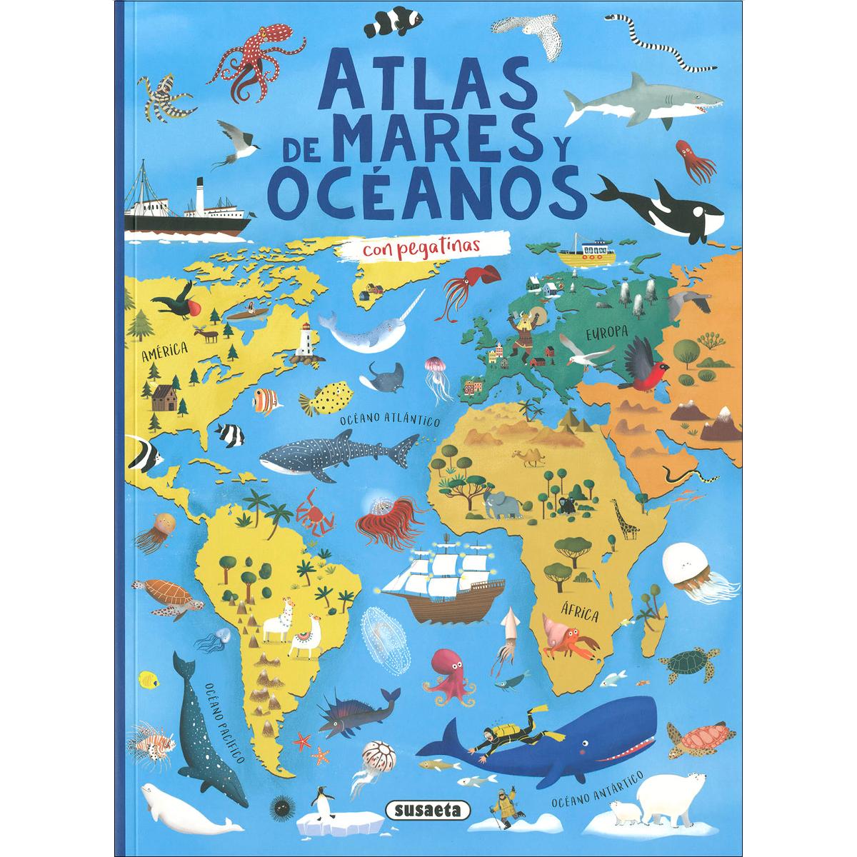 Imagem 0 de Atlas de mares y océanos con pegatinas