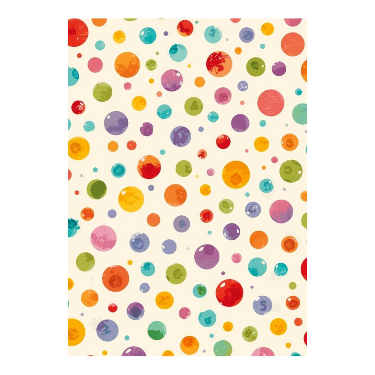 Notizbuch a4 blanko - bunte punkte / konfetti - fs 1