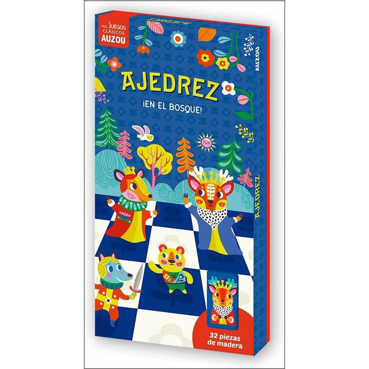 Imagen 0 de AJEDREZ EN EL BOSQUE. JUEGO DE MADERA