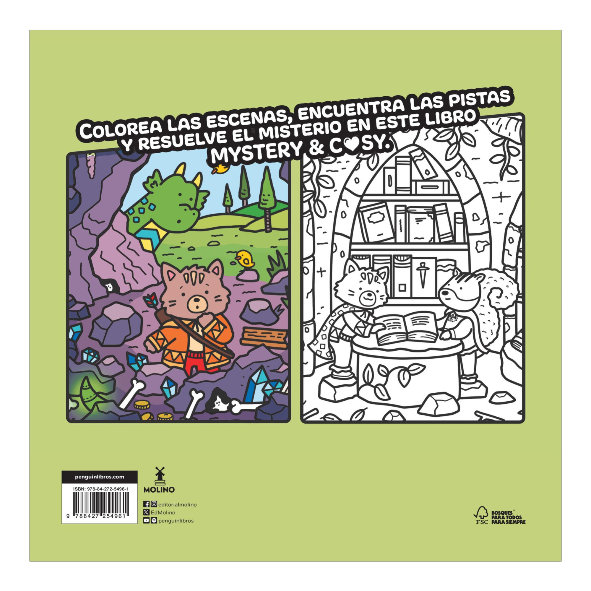 Resuelve y colorea - Resuelve y colorea. El caso del dragón esmeralda (Capa mole) 2