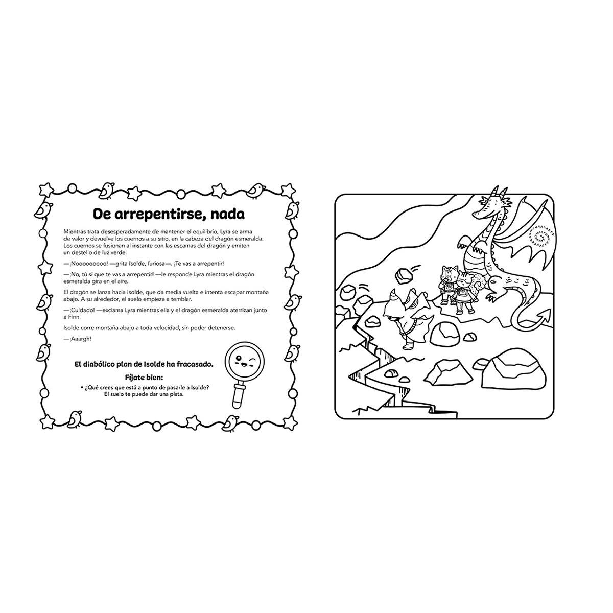 Resuelve y colorea - Resuelve y colorea. El caso del dragón esmeralda (Capa mole) 4
