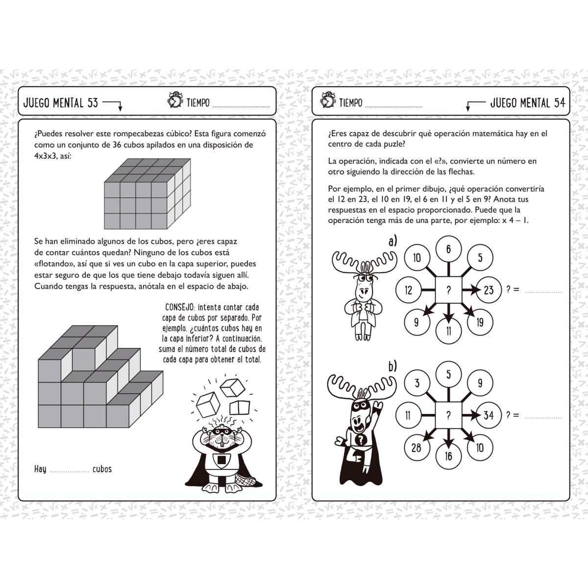 Retos y juegos de mates para niños listos: Más de 100 retos para potenciar tu mente (Capa mole) 3