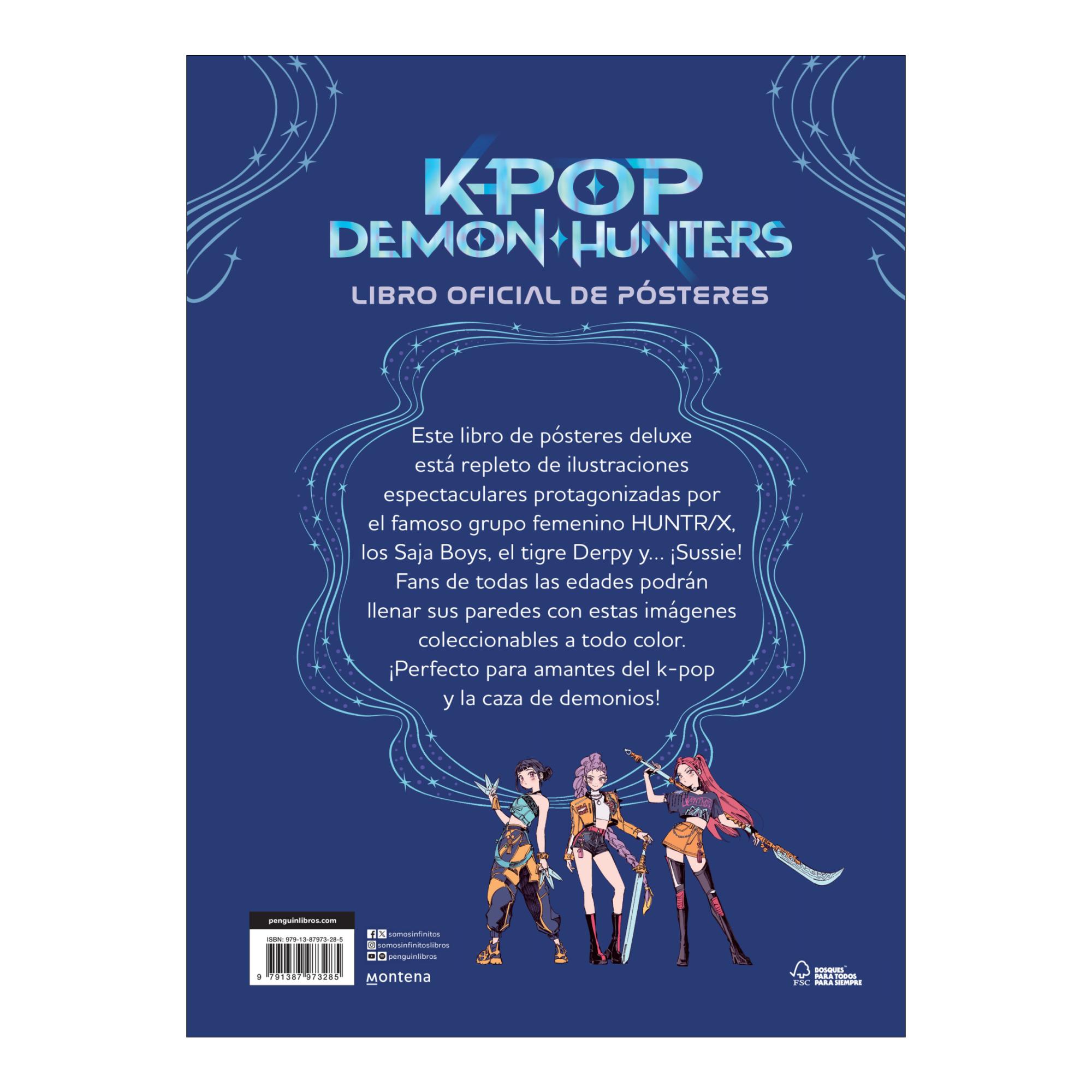 KPop Demon Hunters: Libro oficial de pósteres: Edición OFICIAL en español (Tapa blanda) 2