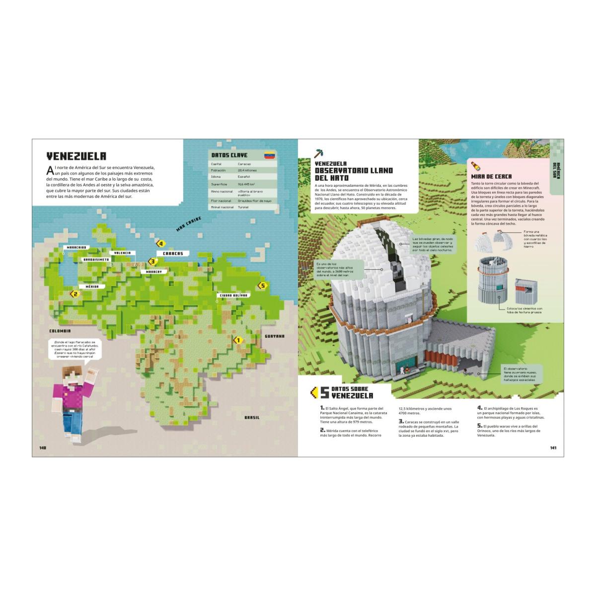Minecraft Atlas del mundo: Crea el mundo real en Minecraft. Más de 60 ideas para construir (Capa dura) 6