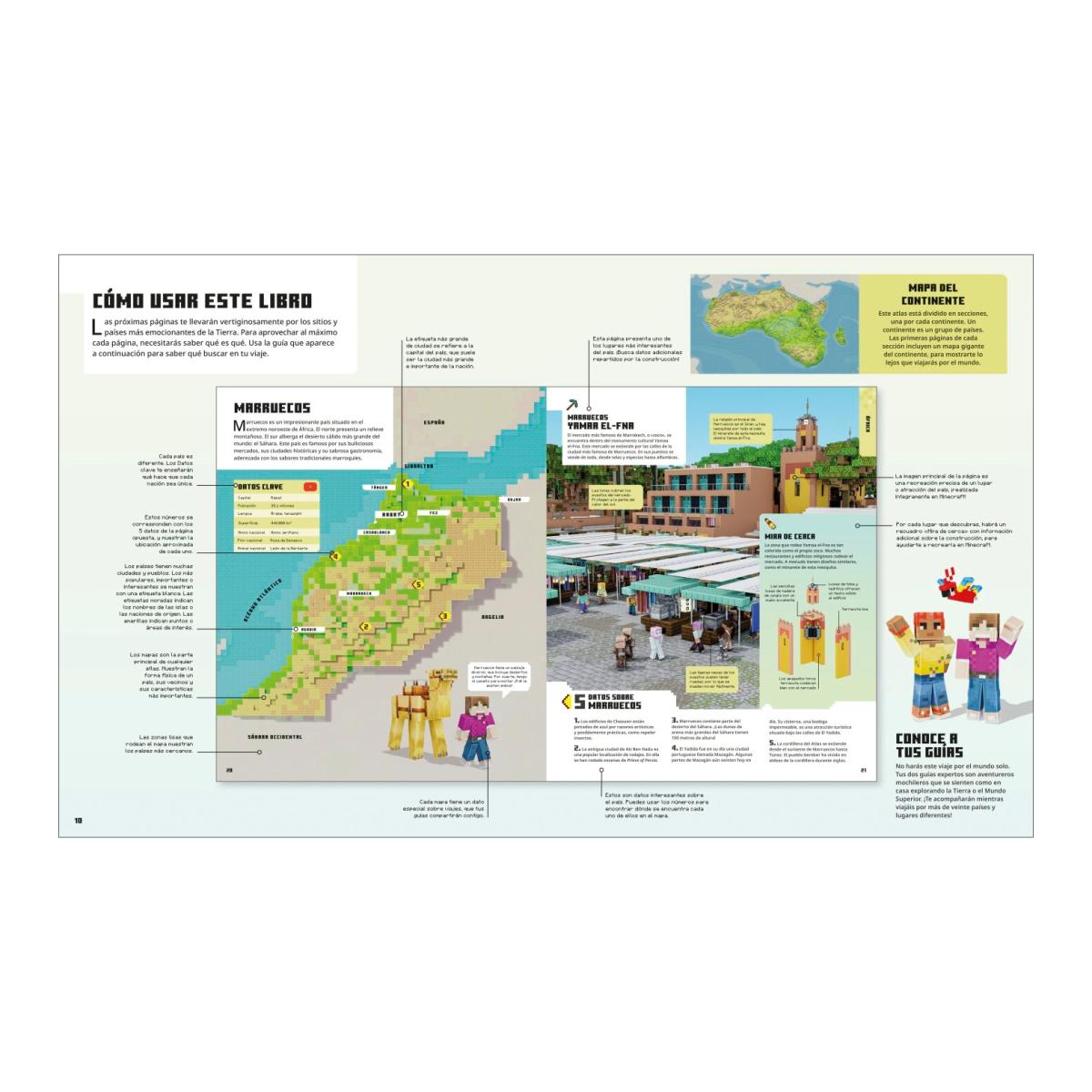 Minecraft Atlas del mundo: Crea el mundo real en Minecraft. Más de 60 ideas para construir (Capa dura) 7