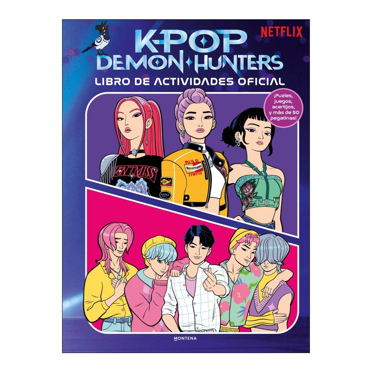 Imagem 0 de Kpop Demon Hunters: libro de actividades oficial: Puzles, juegos y acertijos y más de 50 pegatinas (Capa mole)