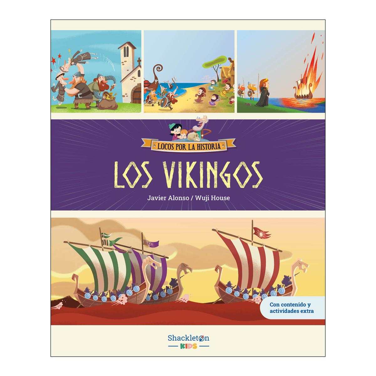 Imagem 0 de Los vikingos: Libro infantil con juegos y actividades extra / Únete a Carmen, Marco y el abuelo, y descubre la historia explicada como si (Capa dura)
