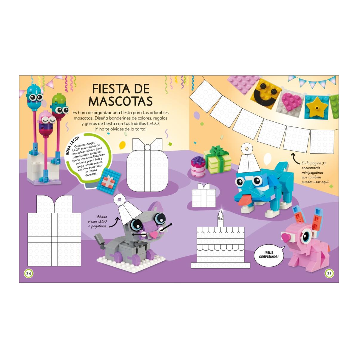 LEGO Ideas Libro de Actividades: Animales: ¡Todo lo que necesitas son piezas Lego® y este libro! Más de 500 pegatinas (Capa mole) 4
