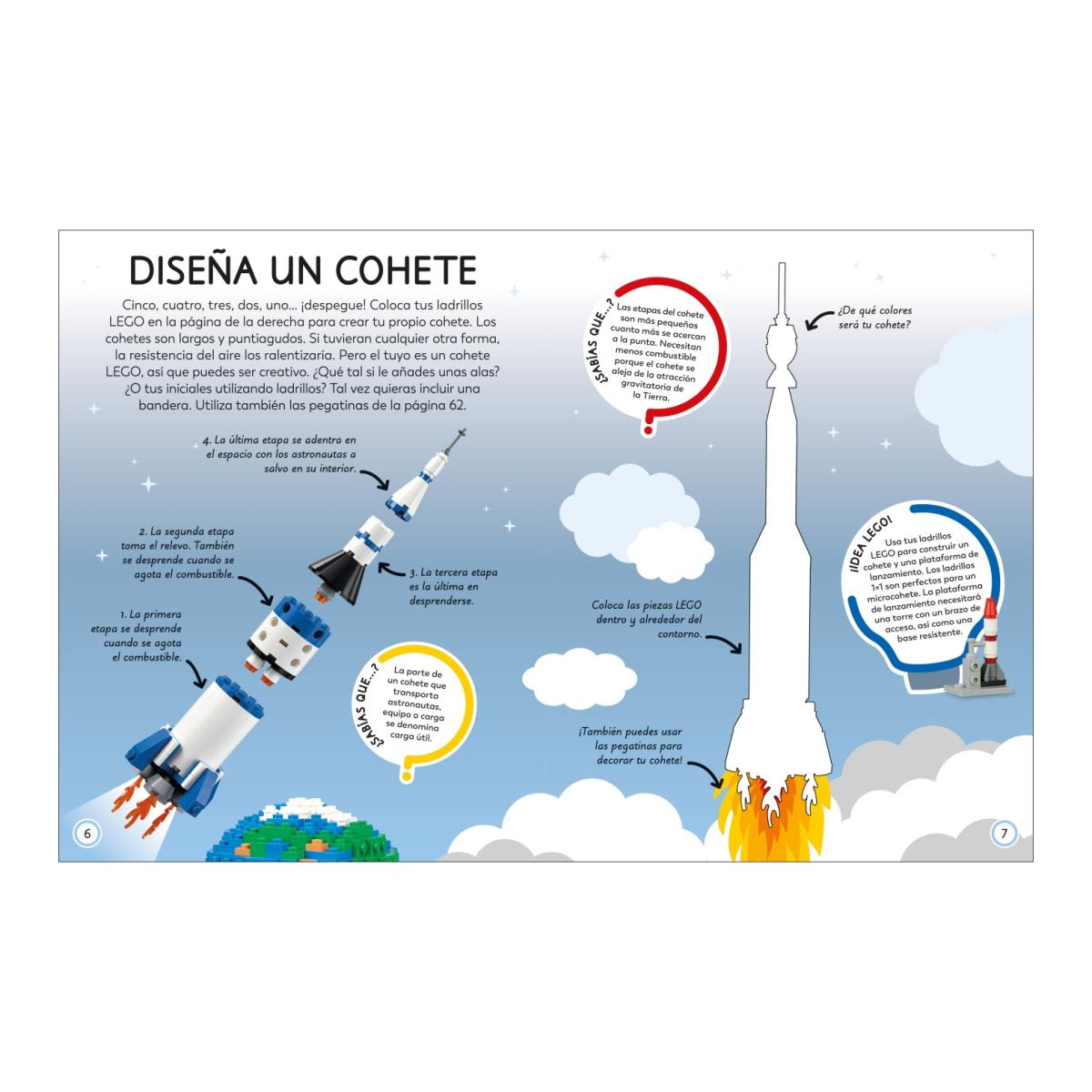 LEGO Ideas Libro de actividades: Espacio: ¡Todo lo que necesitas son piezas Lego® y este libro! Más de 500 pegatinas (Capa mole) 7