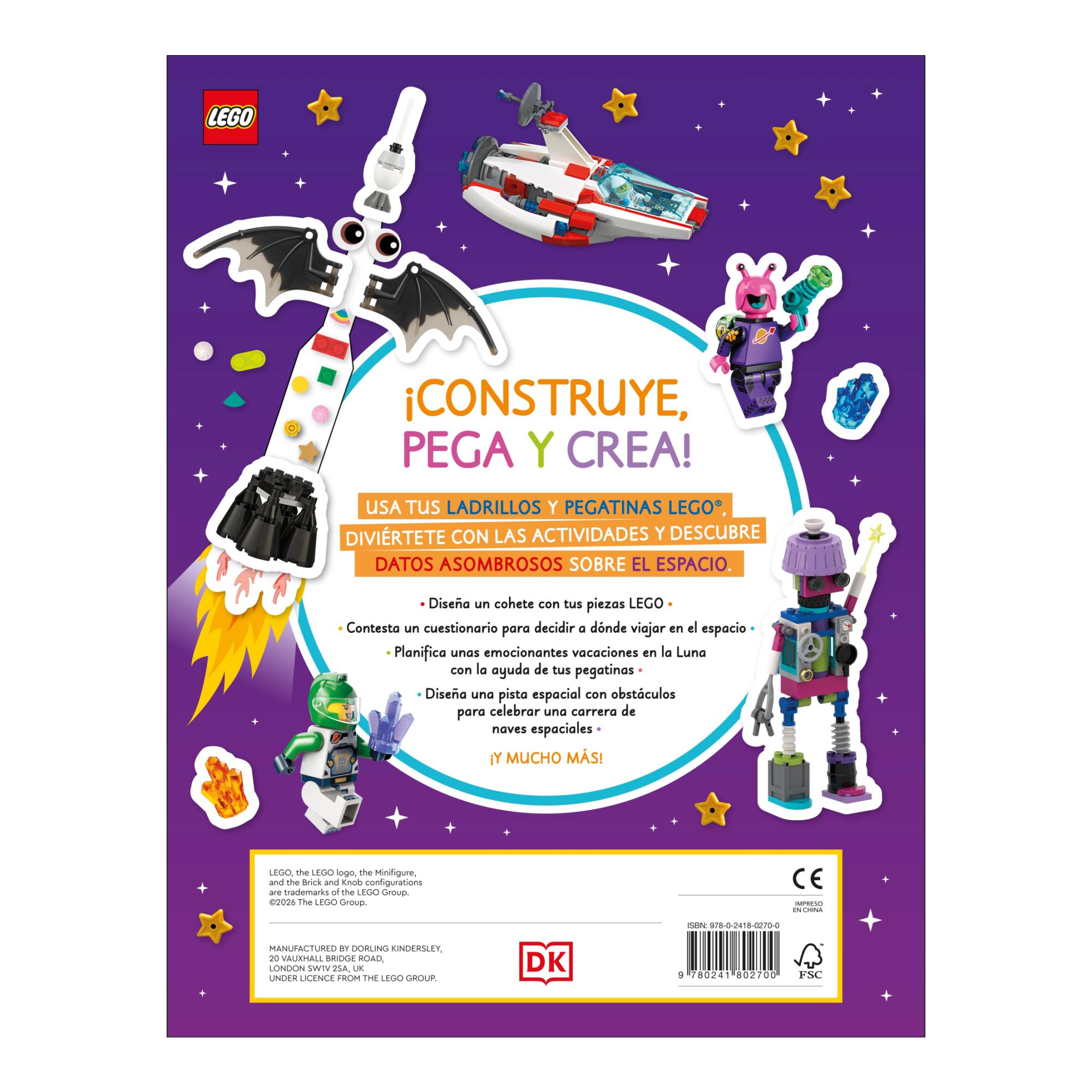 LEGO Ideas Libro de actividades: Espacio: ¡Todo lo que necesitas son piezas Lego® y este libro! Más de 500 pegatinas (Capa mole) 8