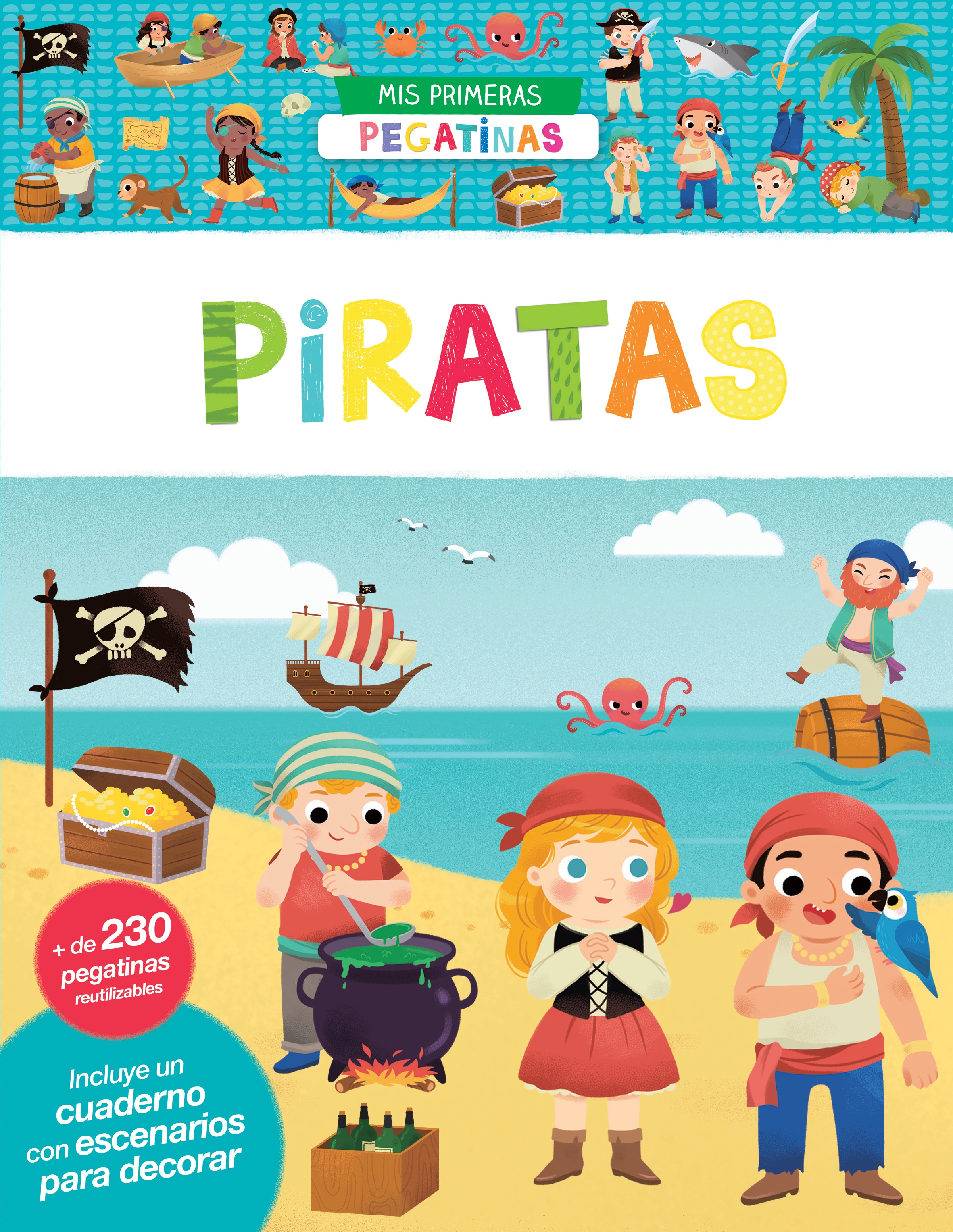 Mi primer libro de pegatinas. piratas