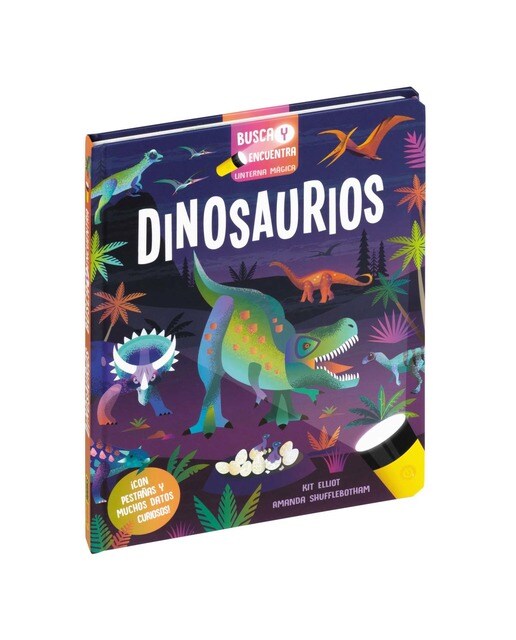 Imagen 1 de BUSCA Y ENCUENTRA LINTERNA MÁGICA, DINOSAURIOS (Tapa dura)