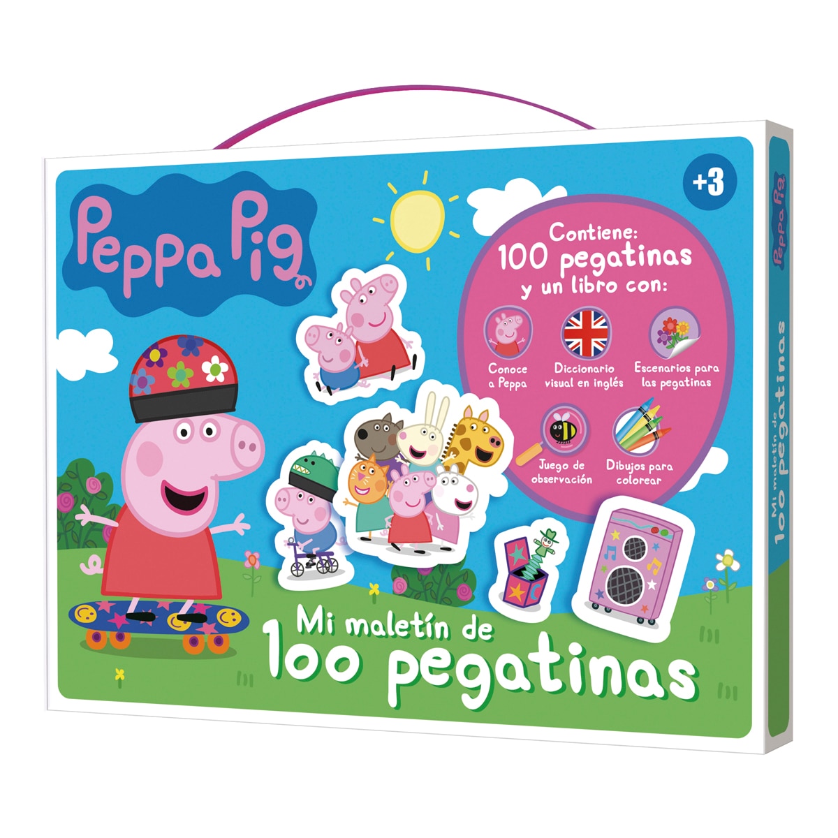 MALETIN 100 PEGATINAS PEPPA PIG 1