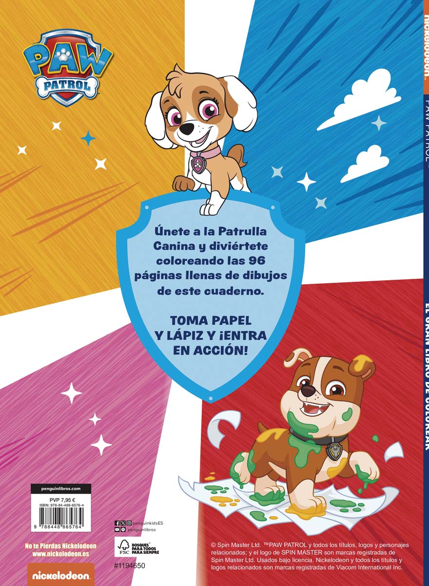 Paw Patrol | Patrulla Canina. Actividades - El gran libro de colorear  (Tapa blanda) 2