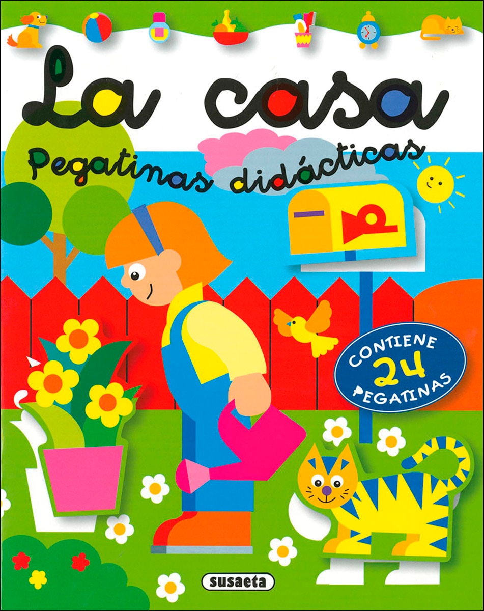 La casa pegatinas didácticas  (Tapa blanda) 1
