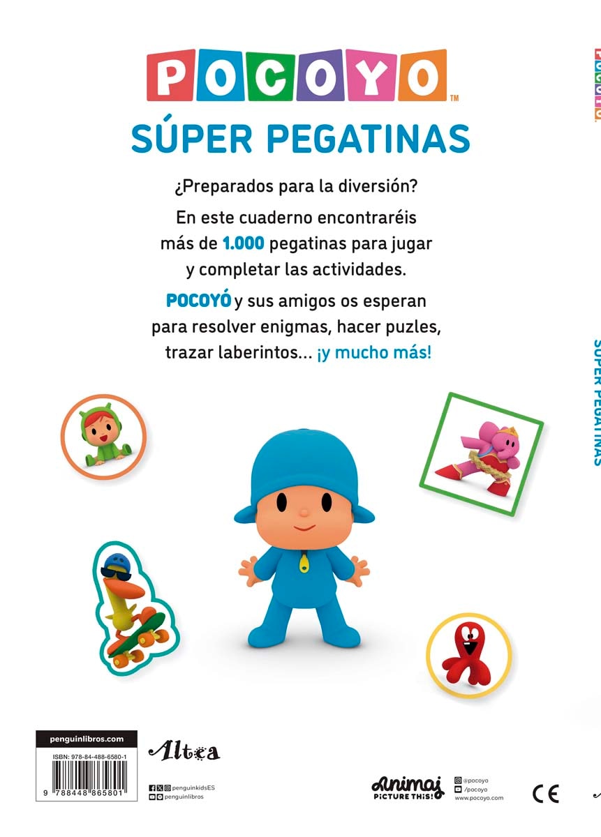 Pocoyó. Actividades - Súper pegatinas: ¡Con más de 1000 pegatinas! (Tapa blanda) 3