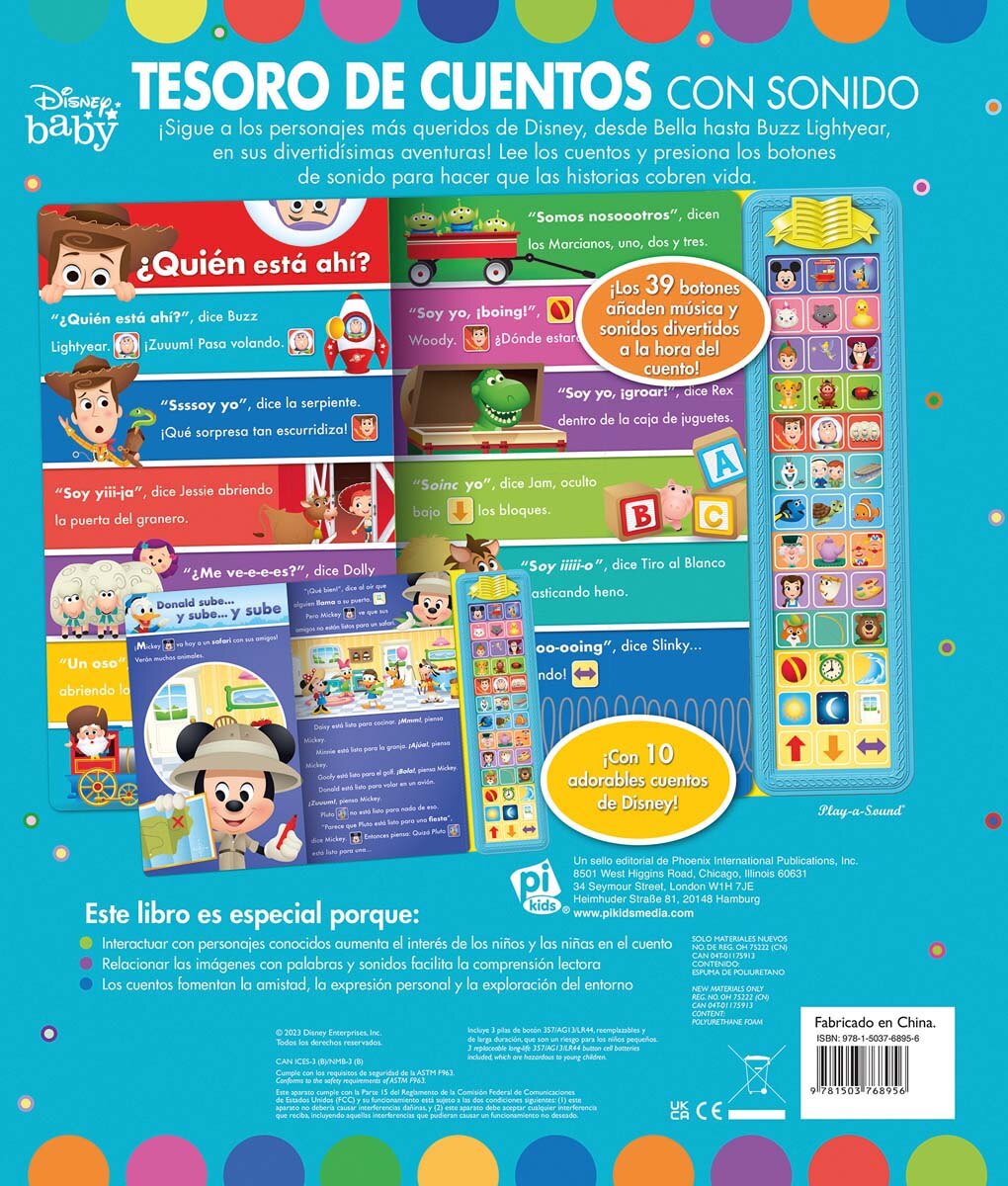 TESORO DE CUENTOS CON SONIDOS DISNEY BABY SD TREASURY (Capa dura) 2