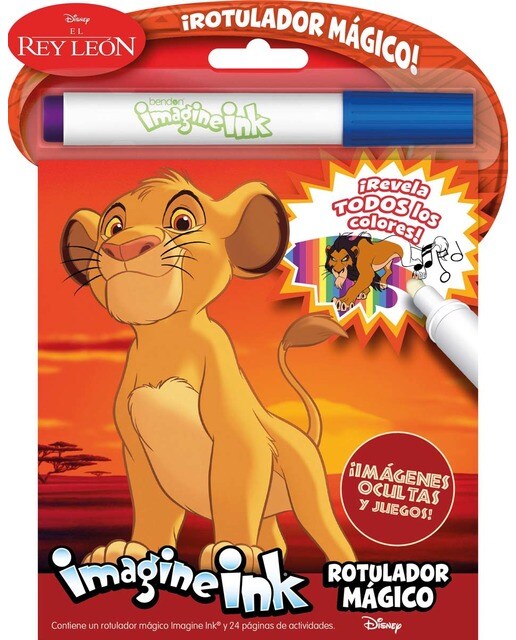 El Rey León. Rotulador mágico: Libro de colorear y actividades con rotulador mágico