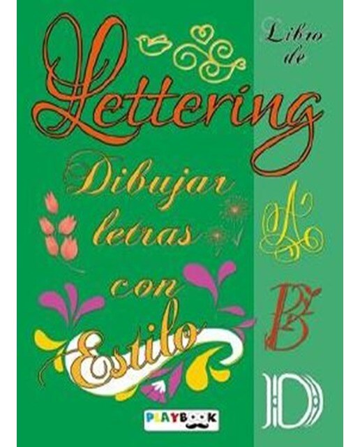 Lettering dibujar letras verde