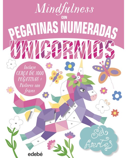 Imagen 0 de MINDFULNESS CON PEGATINAS NUMERADAS: UNICORNIOS  (Tapa blanda)