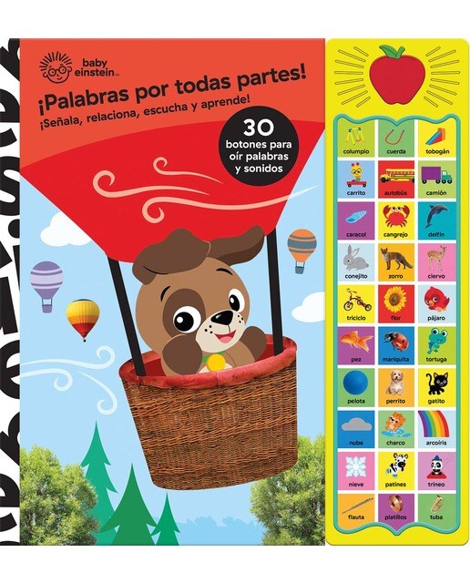 Imagen 1 de PALABRAS POR TODAS PARTES. BABY EINSTEIN. 30 BOTONES CON VOZ Y SONIDOS  (Tapa dura)