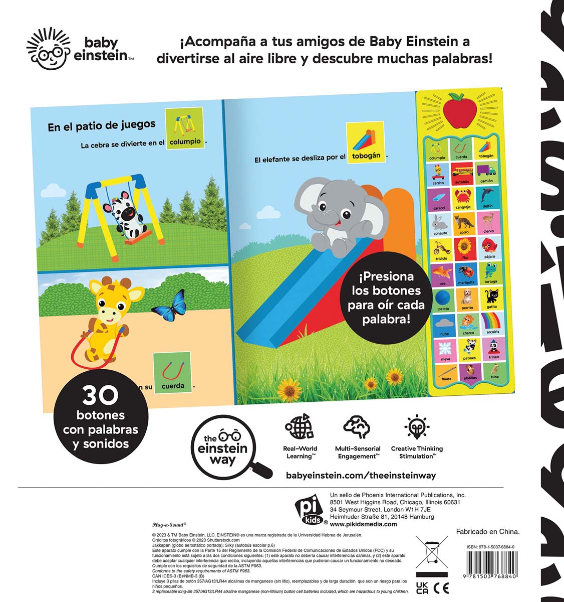 Imagen 2 de PALABRAS POR TODAS PARTES. BABY EINSTEIN. 30 BOTONES CON VOZ Y SONIDOS  (Tapa dura)