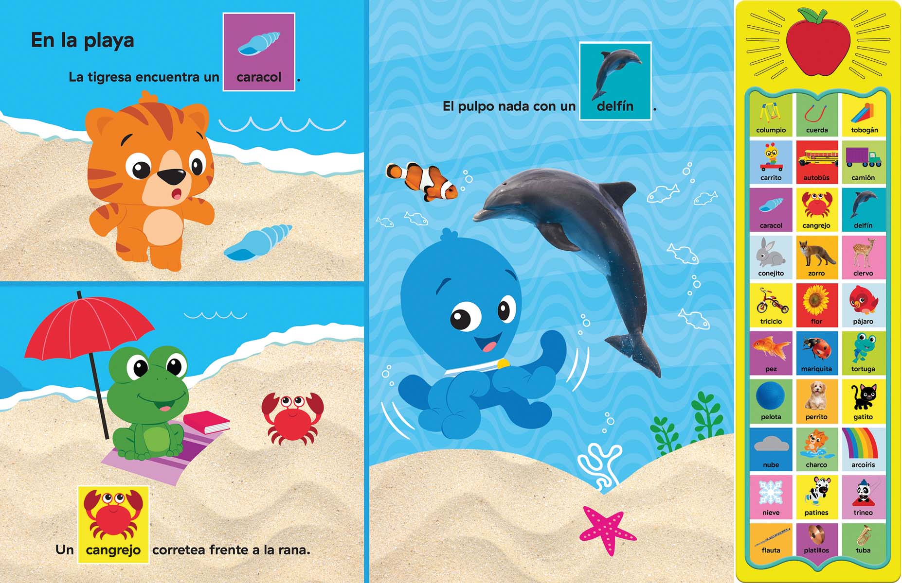 Imagen 3 de PALABRAS POR TODAS PARTES. BABY EINSTEIN. 30 BOTONES CON VOZ Y SONIDOS  (Tapa dura)