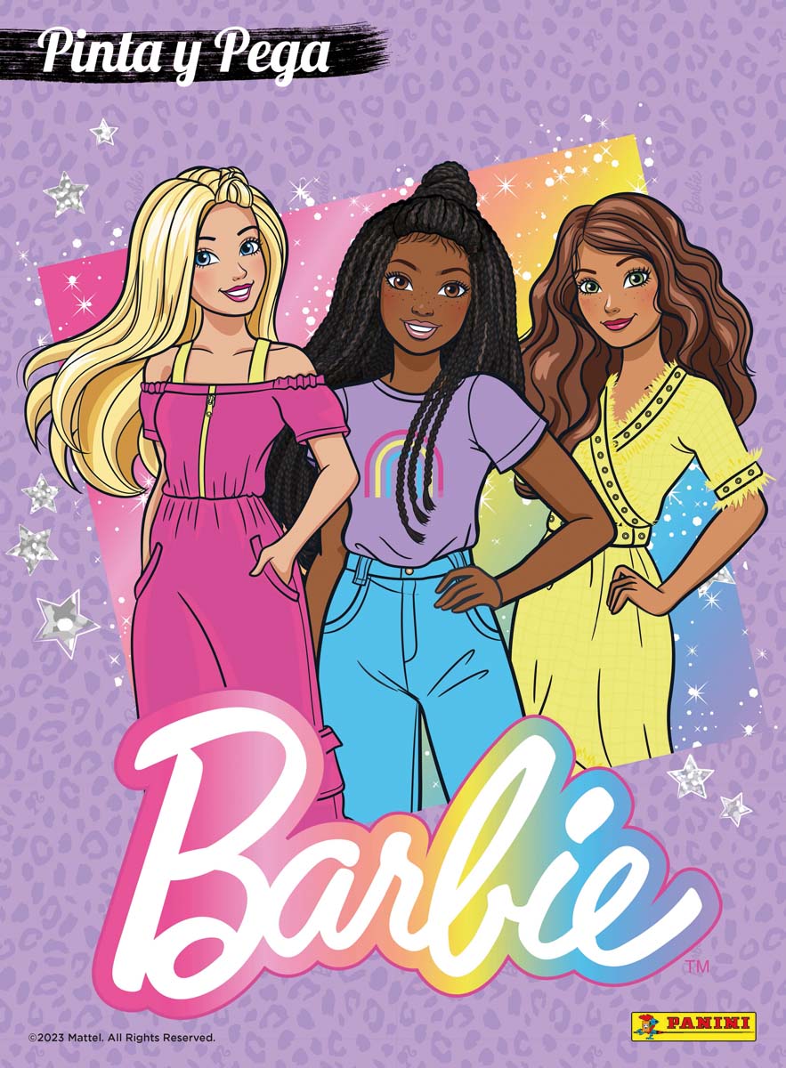 Barbie n.42.Pinta y pega