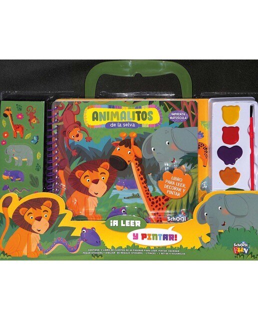 Imagen 0 de Animalitos de la selva - ða leer y pintar!