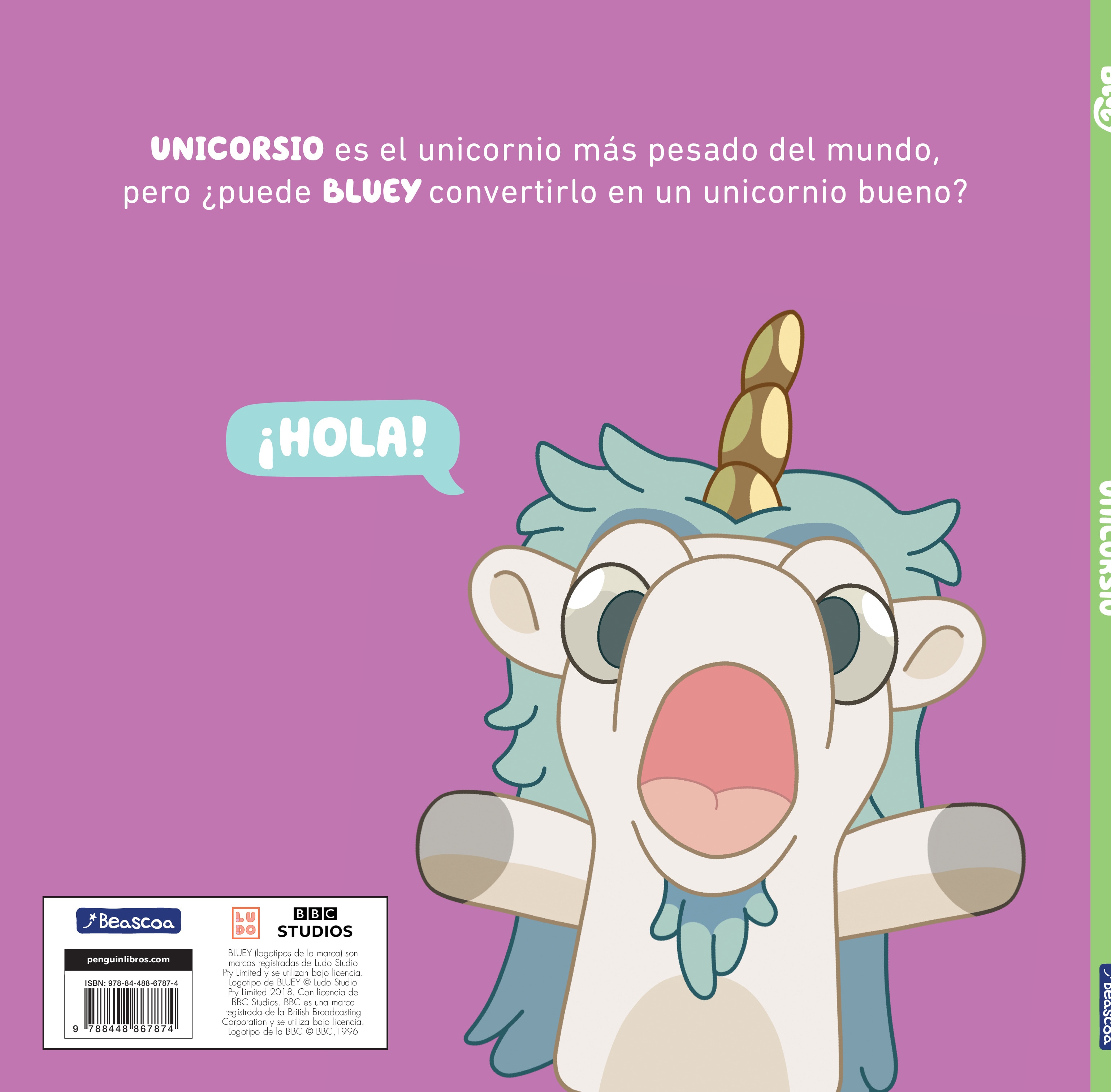 Imagen 0 de Bluey. Un cuento - Unicorsio (edición en español)  (Tapa dura)