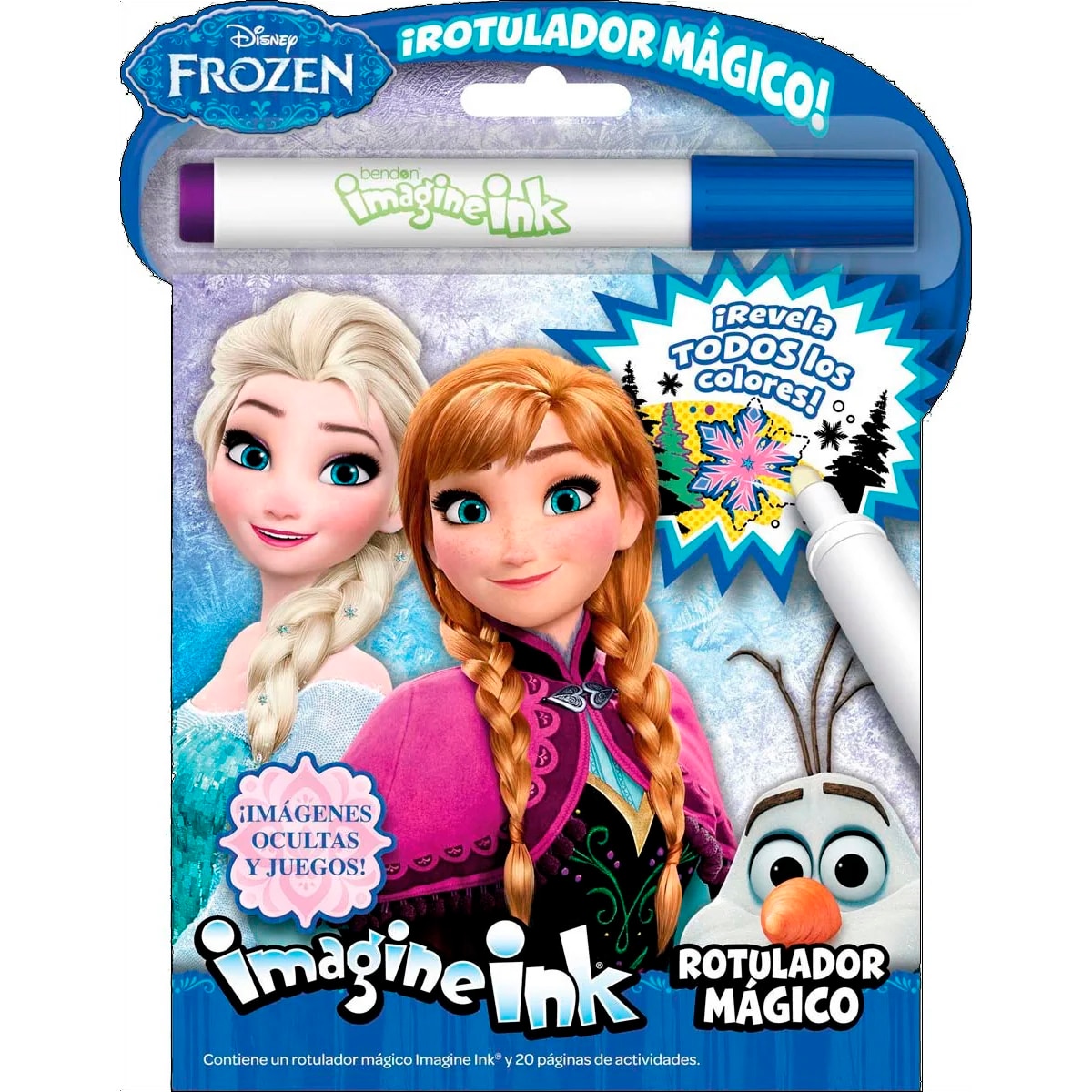 Frozen. Rotulador mágico: Libro de colorear y actividades con rotulador mágico