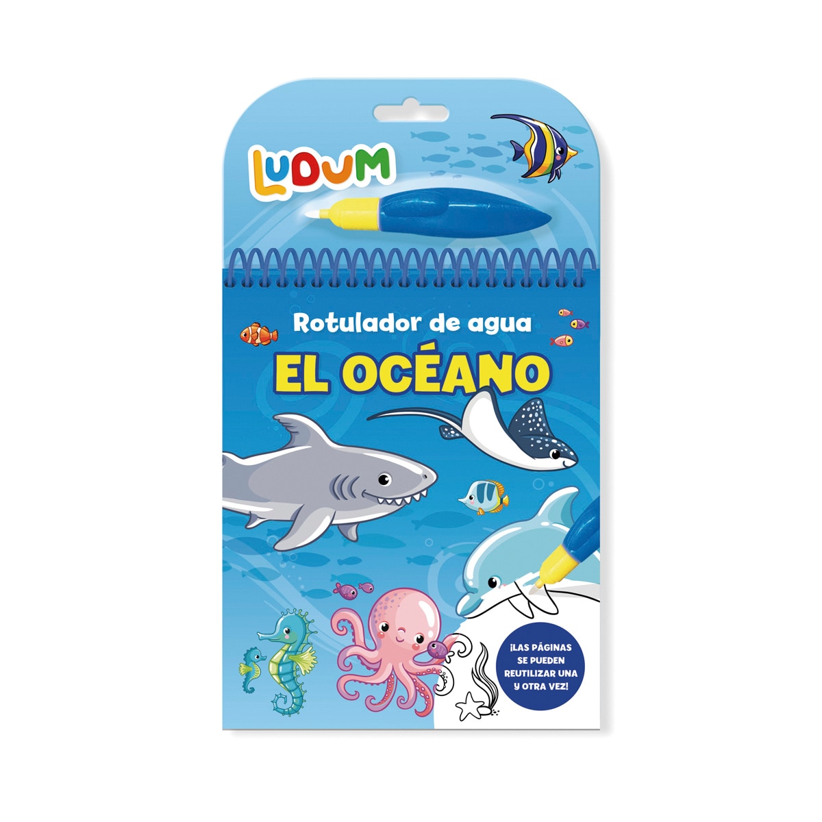 Imagen 0 de LUDUM - LIBRETA ROTULADOR DE AGUA - EL OCEANO