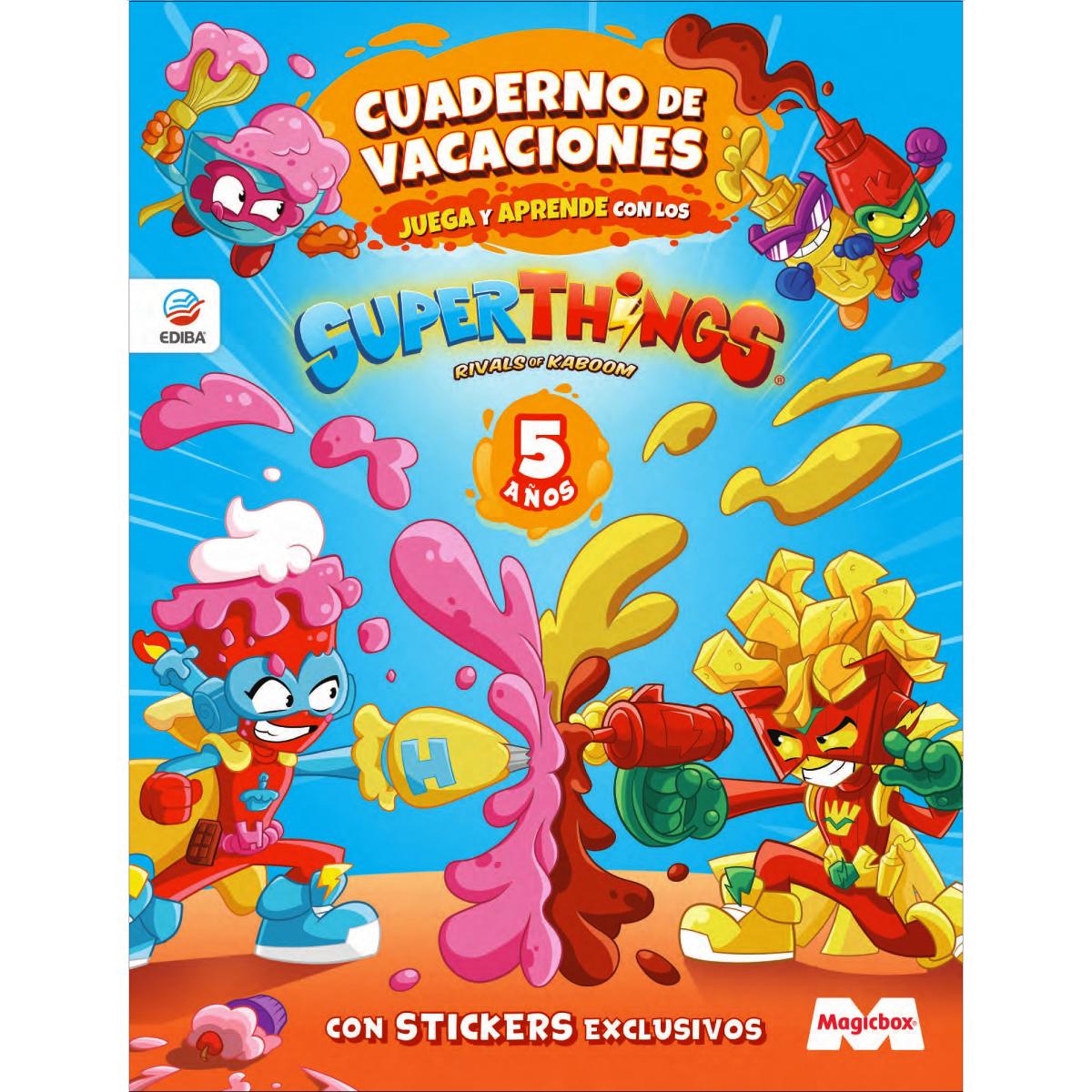 Imagen 0 de Cuaderno de Vacaciones juega y aprende Superthings Legends para 5 años (Tapa blanda)