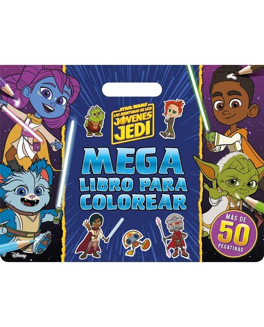 Imagen 0 de Star Wars. Las aventuras de los jóvenes Jedi. Megalibro para colorear: Con pegatinas  (Tapa blanda)