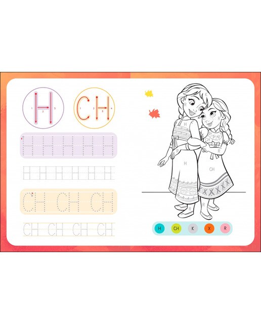 Imagen 3 de Escribo con Disney. Colorea con las letras (Disney. Primeros aprendizajes): Con letras y figuras para reseguir  (Tapa blanda)