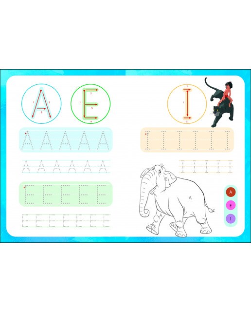 Imagen 4 de Escribo con Disney. Colorea con las letras (Disney. Primeros aprendizajes): Con letras y figuras para reseguir  (Tapa blanda)