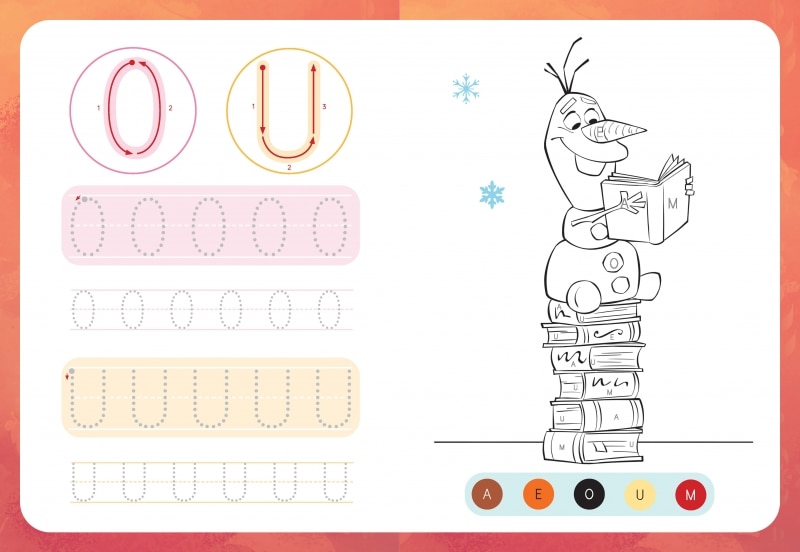 Imagen 5 de Escribo con Disney. Colorea con las letras (Disney. Primeros aprendizajes): Con letras y figuras para reseguir  (Tapa blanda)