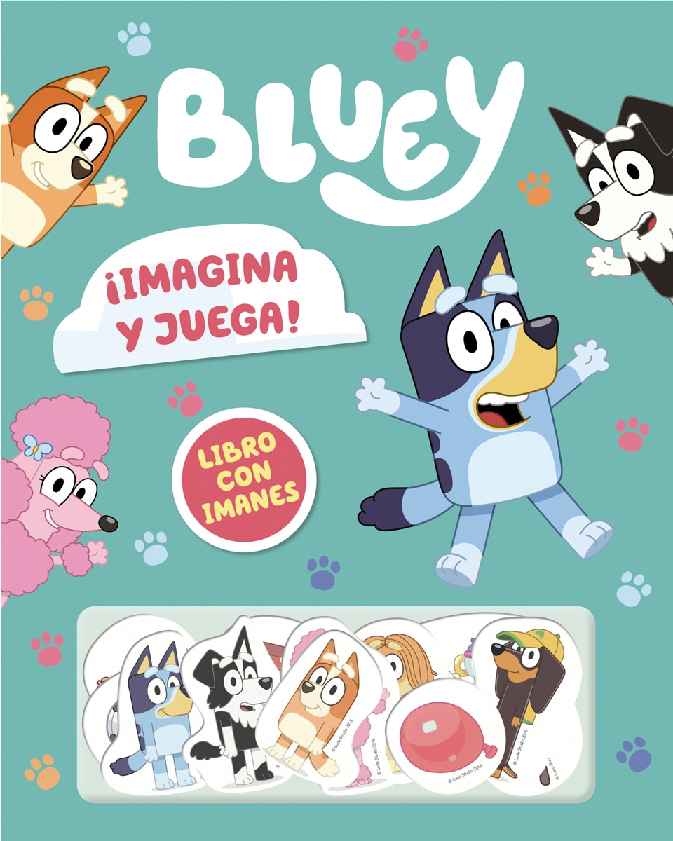 Imagen 1 de Bluey. Libro juguete - ¡Imagina y juega! Libro con imanes  (Tapa dura)