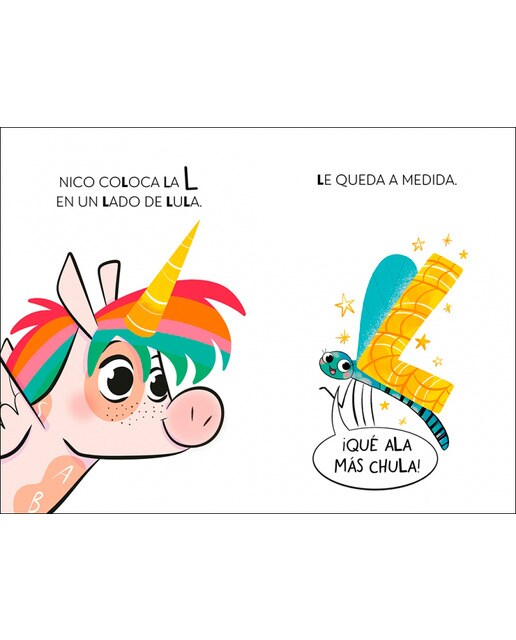 El unicornio de las letras 1 - Una libélula sin volar y un invento genial: Aprender a leer con MAYÚSCULAS (a partir de 5 años) (Tapa blanda) 4